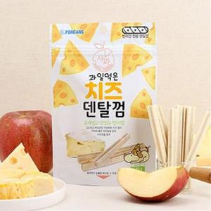 [OFK4MM70]D17 애견 과일먹은 치즈 덴탈껌 100g 사과