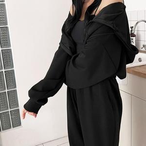 [OFM7763T]여자 투웨이 크롭 후드집업 4컬러100763