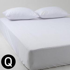[인테리어가구]해피니 세이브 무봉제 고주파 누빔 밴딩 매트리스커버 퀸 Q (화이트) (S13361413)