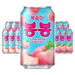 [해태] [무료배송]해태 복숭아 봉봉 340ml x 48개