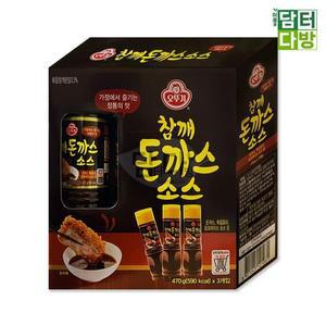 [XBJ3L394_47]오뚜기 참깨 돈까스소스 470g x 3개입 양념