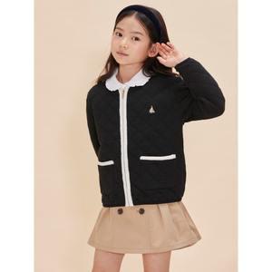 [BEANPOLE KIDS]여아 저지 퀼팅 점퍼  블랙(BI4839G015) (BI4839G015)