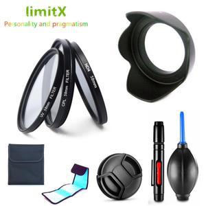 필터 UV CPL ND4 렌즈 후드 캡 청소 펜, 소니 FDR-AXP55 FDR-AX40 AX40 용