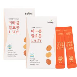 청국장가루 스틱형 미라클발효콩레이디 30포x2박스