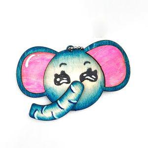 멸종위기 동물 가방고리(코끼리)