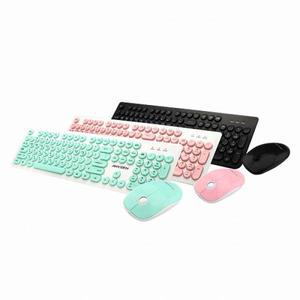 [ANYZEN]MK200 유선 키보드 마우스 세트 (핑크)