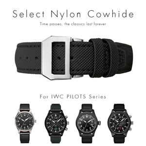 IWC 파일럿 스피파이어 마크 18 포르투갈어 포르토피노 건 IW3777 스트랩한 고품질 우븐 나일론 시계 밴드