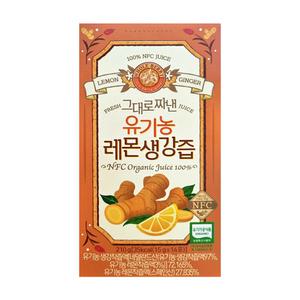 홀베리 그대로짜낸 유기농 레몬생강즙 15g 14포 1박스 zc