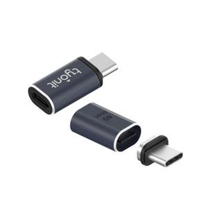 타이오닛 마그네틱 USB C 아답터 2세트 40Gbps 100WPD 썬더볼트3/4지원 및 하위 USB 호환 자석 C타입