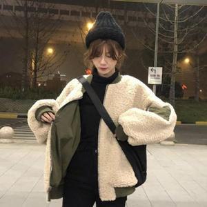 [오노마] ONM 뽀글이 방한 여성 스타일 데일리 양면 시보리 항공 점