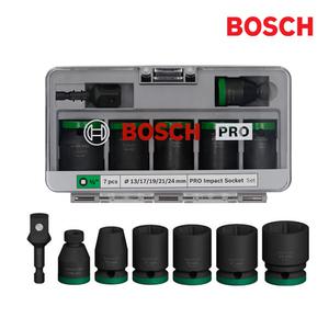 보쉬 PRO 7PCS 1/2인치 소켓 세트 2608003032 육각 임팩 렌치 복스 비트
