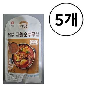CJ 다담 차돌 순두부찌개양념 130g X 5개