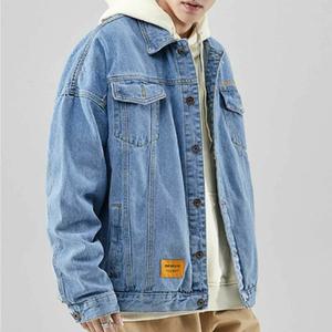 남자 데일리 캐주얼 코디 간절기 흑 청 자켓 데님 (HJJ-WEDA009)