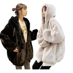 [오노마] ONM 아우터 스타일리쉬 데일리 겨울 여자 보온 털후드집업