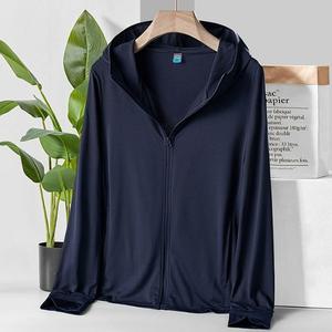 [라일리] Rly 썸머룩 남성 자외선차단 후드집업(2XL) (네이비) 점퍼
