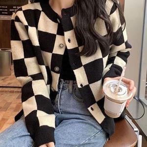 [BZJL8XEE_4C]여자 스타일 니트가디건 1P 데일리 가을