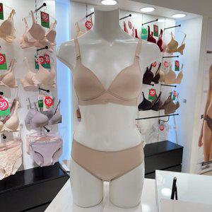 [엘르이너웨어](천안아산점)25년 SS 1차 컴포트핏 노와이어 여성 브래지어 세트 (EEWBR172,EEWBP172SK)