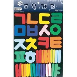 [HYIJR5EE_4B]청양토이 문자교구 찍찍이 교육자료 한글 소