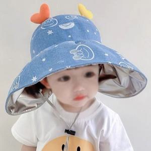 유아 아동 어린이 하트뿔개구리 벙거지 봄 여름 가을 자외선차단 귀여운모자