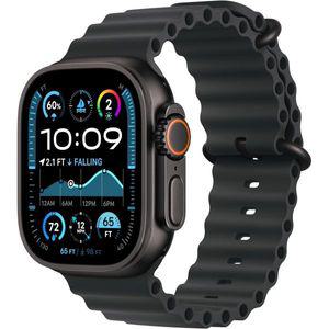 애플워치 피트니스트래커 스포츠 밴드 Apple Watch 울트라 2GPS 셀룰러, 49MM - 블랙 오션 밴드가 있는 티
