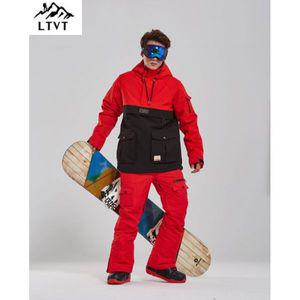 남자 여자 스키복 남성 여성 보드복 세트 LTVT-스노우보드 의류 및 여성용 스노우 슈트 컬러 매칭 두꺼운