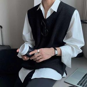 [라일리] Rly 니트 조끼 베이직 클래식 모임룩 비즈룩