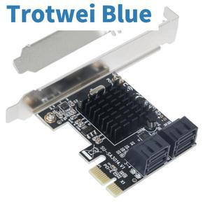 마벨 SSD HDD IPFS 마이닝용 PCI 익스프레스-SATA 카드  PCI-E 어댑터  SATA 3.0 확장 카드  4 포트 SATA I