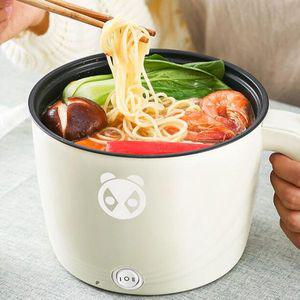 4가지 전기 라면포트 멀티쿠커 다기능 프라이팬 붙지 않는 냄비 국수 밥솥 계란 증기선 수프 요리 미니 히