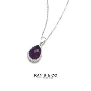 [RAN'S&CO][란스앤코] RAN`S&CO 천연자수정(5캐럿) 페어 목걸이