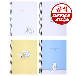 모닝글로리 2500 완전 두꺼운 스프링 연습장 무지 무선 노트