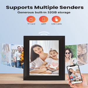 액자 스마트 와이파이 디지털 포토 프레임 IPS LCD 터치 스크린 32GB 메모리 내장 10 인치 1280x800 좋은 선물 최신