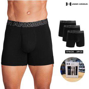 [언더아머]남성 UA 6인치 Boxerjock 면폴리기능성 팬티 드로즈 블랙 1387425_s