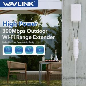 Wavlink 고전력 300Mbps 실외 와이파이 원격 제어 장거리 확장기 2.4G AP/리피터/라우터 CPE 키트 POE Wi F
