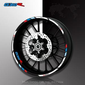 BMW 호환 G30R고바이크 오토바이 전방  후방 휠 자리 외부 림 스티커 반사 스트라이프 휠 데칼