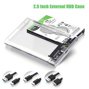 하드디스크 박스 USB 3.0/ C-SATA III 케이스 2.5인치 HDD SSD 쉘 외부 인클로저 하드 드라이브 디스크