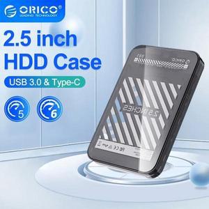 ORICO HDD 인클로저 SSD 하드디스크 드라이브 외장 케이스 SATA-USB 3.0 C 타입 하드 PC 호환 맥북 노트북