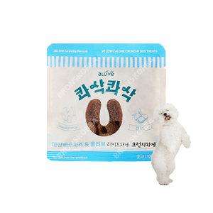 대주펫 올리브 콰삭콰삭 까망베르치즈 앤 올리브 12g 1개 강아지 사료 간식