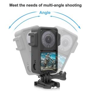 DJI Action 2용 듀얼 콜드 슈즈가 포함된 PULUZ ABS 보호 프레임 케이지
