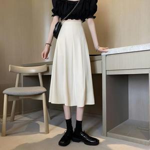 [오노마] ONM 러비 A라인 데일리 롱스커트 허리밴드