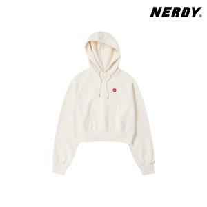 [널디] 우먼스 N-플 크롭 풀오버 후디 FM1PNEF24HD1203-IVORY