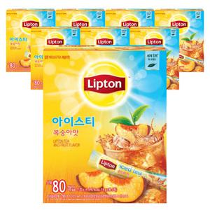립톤 복숭아맛 아이스티 스틱 80개입 8개