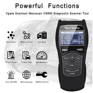 자동차 OBD2 스캔 다국어 코드 Vgate 진단 VS890S 리더 도구 CAN 890 VS Maxiscan VS890 스캐너 BUS