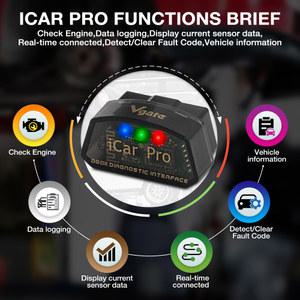 자동차 elm327 ODB2 블루투스 스캐너 Pro 327 WIFI iCar V1 5 2 PK OBD2 Vgate ELM 진단 자동 OBD 도구 V2.3 4.0 스캔 IOS