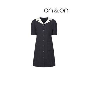 [온앤온][온앤온] 카라 배색 반팔 원피스(JW2MO526)