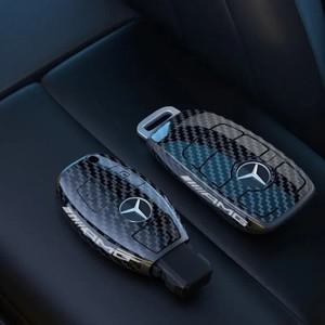 벤츠 메르세데스 벤츠 AMG B C E S 클래스 W204 자동차 키 케이스 커버 체인에 대 한 탄소 섬유 링