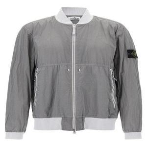 25SS 스톤 아일랜드 가죽 자켓 K1S154100019S0020V0061 PEARL GRAY DOM