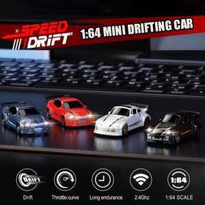 1/64 4Wd Rc 자동차 책상 표류 차량 2.4G 풀 스케일 미니 라디오 제어 레이싱 카 어린이 선물 전기 모델 완