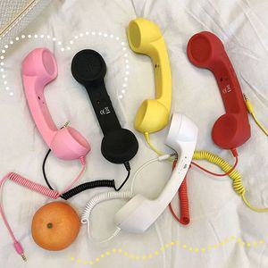 스마트폰 수화기 레트로장식 옛날전화기 유선 전화 엔틱