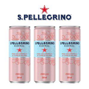 [기타]산펠레그리노 에센자 핑크자몽 시트러스 330ml x 16캔 카페 탄산수 하이볼