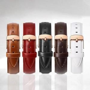 DW 다니엘 웰링턴 시계 스트랩 여성용 품질 정품 가죽 밴드 12/13mm 14mm 20mm 남성용